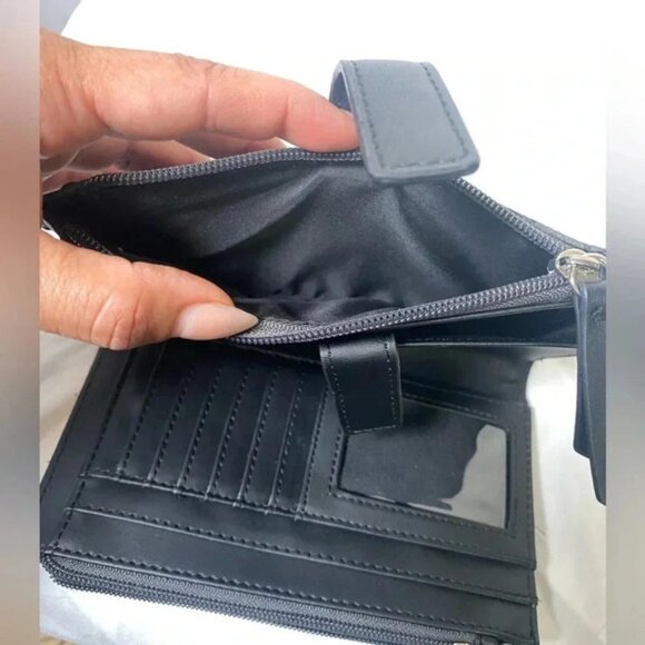 | Black and Grey wallet clutch - Picture 5 of 10